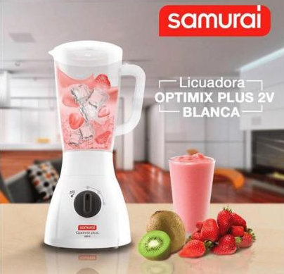 Licuadora SAMURAI Optimix Plus Blanco 500w