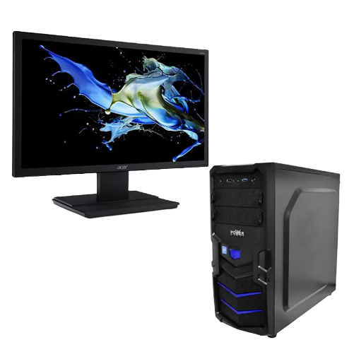 Computador de mesa POWER INTEL PENTIUM GOLD G5420 con Monitor Acer 20"