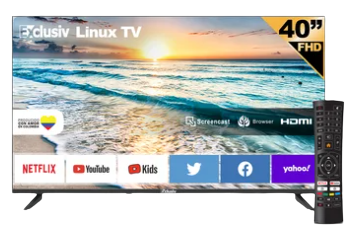 Televisor EXCLUSIV Smart TV 40 Pulgadas E40V2FN FHD