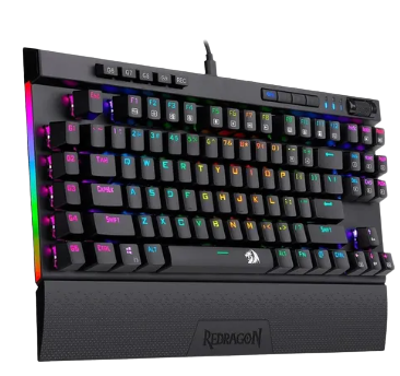 Teclado gamer Redragon Magic Wand Pro K587-PRO Mecánico con luz RGB