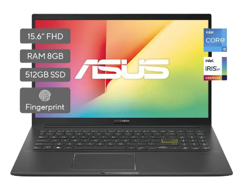 Portátil ASUS Vivobook Intel Core i5 1135G7 8 GB 512 GB SSD Lector de huella